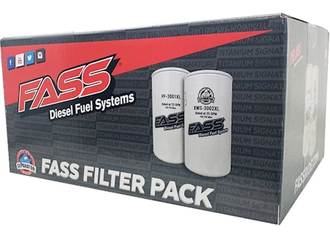 Fass Fuel Systems Filter Pack Contains (1) Xws-3002 Xl & (1) Pf-3001 Xl